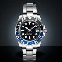 Envío Directo para Reloj de Buceo MOD, Correa de Acero Inoxidable 316L de 20 mm, Analógico, Plateado, Negro, Tipo Oyster, Resistente al Agua hasta 50 Bares