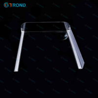Étagère à ressort en plastique acrylique transparent, accessoires de poussée, bouchon, piste avant arrière pour l'affichage du produit