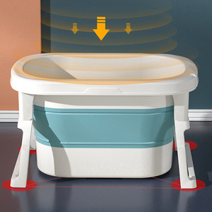 Diseño europeo <span class=keywords><strong>Soporte</strong></span> OEM Sensible a la temperatura Plegable profundo Accesorios de baño <span class=keywords><strong>para</strong></span> bebés <span class=keywords><strong>Bañera</strong></span> <span class=keywords><strong>para</strong></span> bebés <span class=keywords><strong>con</strong></span> <span class=keywords><strong>soporte</strong></span> - Product Image 2