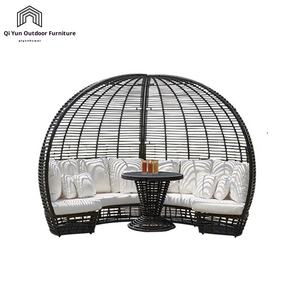 طقم سرير خارجي حديث للتصدير عبر الحدود مع وسادة مقاومة للماء للفناء والحديقة - Product Image 5