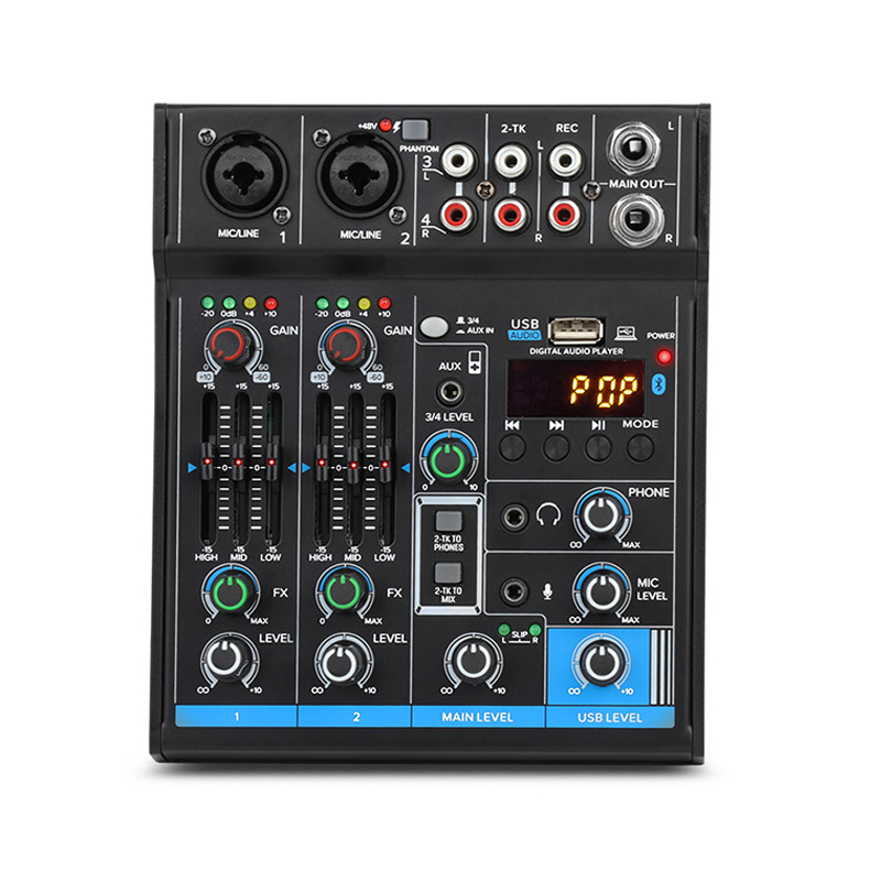 Professional Recording Studio Sound Card, Noise Reduction, Podcast Mixer, Audio Interface, Live Stream Sound Card