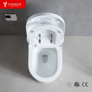 Vente en gros de toilettes à bidet intelligentes ouverture automatique intelligente avec capteur tactile au pied électrique allongé chasse d'eau comprend une télécommande - Product Image 3