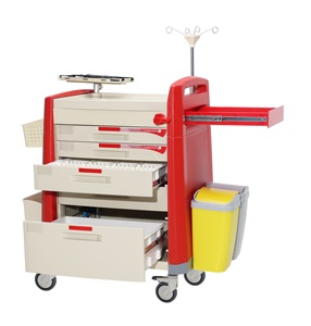 Carro de Emergencia para Anestesia MT, Carro Médico de Aleación de Aluminio + Material ABS, Carro Médico Móvil Multifuncional - Product Image 3
