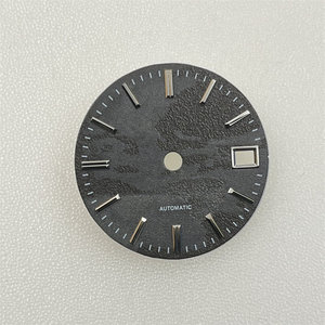 Esfera de Reloj con Textura de Meteorito, Marcadores <span class=keywords><strong>Luminosos</strong></span> de Metal Pulido en <span class=keywords><strong>3D</strong></span>, Compatible con NH35 Directo de Fábrica, Personalizable OEM - Product Image 4