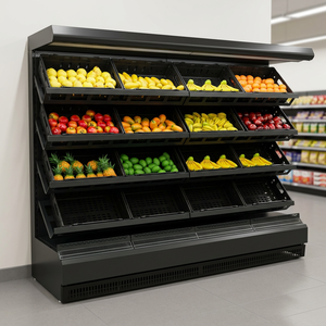 Réfrigérateur <span class=keywords><strong>et</strong></span> congélateur vertical pour supermarché, vitrine ouverte pour fruits <span class=keywords><strong>et</strong></span> légumes - Product Image 1