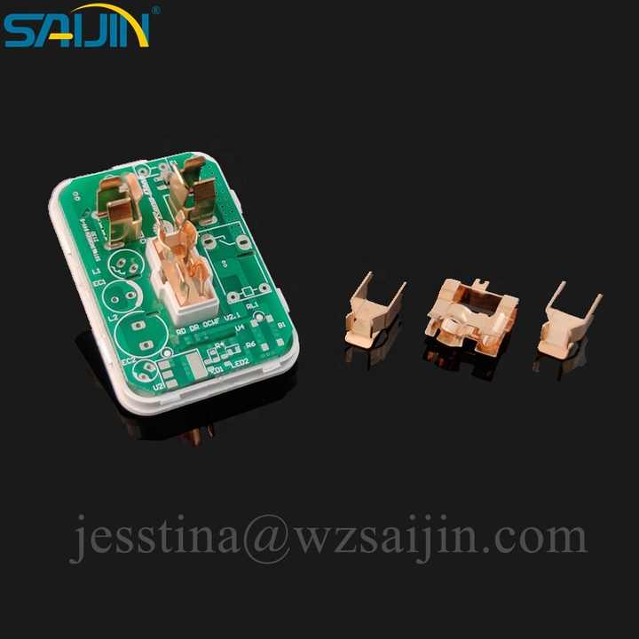 Elektrischer Wechselstrom stecker Metall Phosphor Kupfer Messing elektrische Kontakt blech Stanz teile Für universelle Leiterplatte buchse