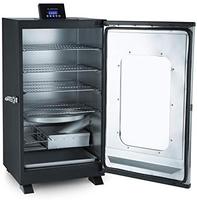 Fumoir électrique vertical intérieur et extérieur en acier inoxydable de 30 "avec gril de fenêtres Grill électrique vertical Bbq Barbecue Fumeur