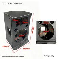 Speaker Monitor ELX-115 15-inci (Kabinet Kosong), Dilengkapi dengan Casing Kayu Lapis Birch MDF dan Aksesoris Monitor Panggung