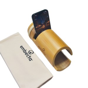 Embecta Bamboo Mobile Phone <b>Speaker</b> <b>Stand</b> For iPhone Amplifier Gift - Product Image 5