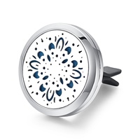 Diffuseur de parfum pour voiture en acier inoxydable plaqué or 18 carats personnalisé avec échantillon gratuit, aromathérapie aux huiles essentielles pour hommes