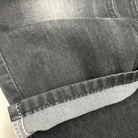 Tissu en denim sergé noir/blanc 16s 7,4 oz du fabricant, léger, en polyester et coton, écologique, pour filles