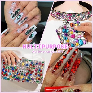 Nouveaux strass transparents Newby AB à dos plat irrégulier de 3 mm pour <span class=keywords><strong>nail</strong></span> <span class=keywords><strong>art</strong></span> <span class=keywords><strong>et</strong></span> vêtements DIY, boîte de 12 compartiments - Product Image 3
