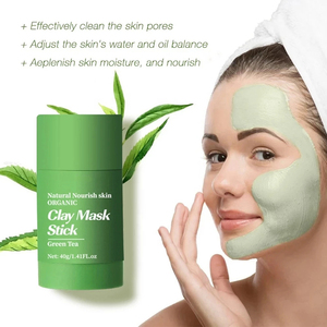 <span class=keywords><strong>Mascarilla</strong></span> purificadora de <span class=keywords><strong>arcilla</strong></span> <span class=keywords><strong>verde</strong></span> para el tratamiento del acné, <span class=keywords><strong>mascarilla</strong></span> para reparar y refrescar la piel, producto en oferta - Product Image 3