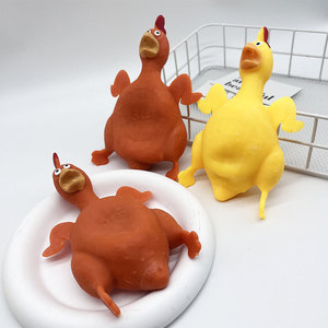 Juguetes Divertidos y Creativos Jincan, Juguetes para Aliviar el Estrés, Juguete de TPR Suave con Forma de Pollo Asado para Niños - Product Image 2