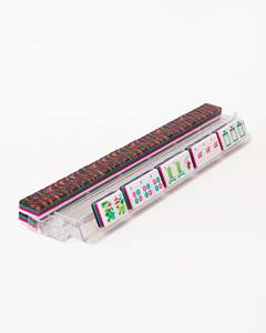 Venta al por mayor de fábrica: Nuevo juego de 160 fichas de Mahjong de lujo de acrílico grabado para viaje, estilo americano. - Product Image 6