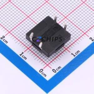 TS018-CBY1FH7.5 Tactile Switch Through hole-4P,12x12mm Switch Single Pole Single Throw Round Button 2.5N Through Hole - Product Image 2