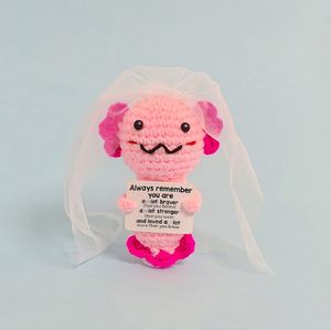 Home Decor Positive Energy Animal Valentine's Day Veil Emotional Support Shark Cute Hand-Knitted <b>Yarn</b> Doll Crochet Dolls - Product Image 2