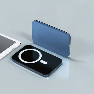 Новинка 10000 мАч прозрачный портативный Магнитный блок питания для iphone 12 13, магнитное Беспроводное зарядное устройство, внешний вспомогательный аккумулятор