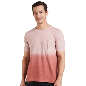 Verano cómodo transpirable ecológico hombres impresión camiseta bolsillo diseño personalizado marca tejido de punto venta al por mayor exportación - Product Image 4