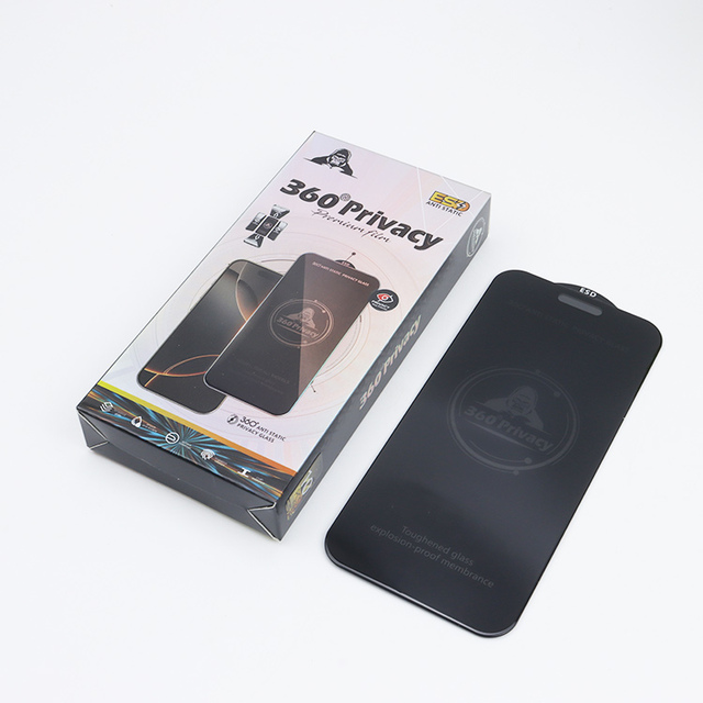 360° Privacy Tempered Glass Film for Apple iPhone 17 Air 16 15 14 13 12 11 Pro Max Anti-spy Screen Protector
