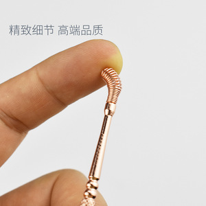 Stainless steel double-ended spring <b>ear</b> <b>pick</b>, <b>ear</b> cleaning tool - Product Image 4