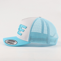 Gorra Trucker de 5 Paneles al por Mayor, Personalizada con Logotipo Bordado en 3D, Ajustable, Transpirable, de Malla, para Correr, Deportiva, Unisex