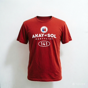 <span class=keywords><strong>T</strong></span>-Shirt Personalizzata per la Campagna Elettorale Formale Akay Ni <span class=keywords><strong>Sol</strong></span> Partylist 141 delle Filippine, Stampa a Sublimazione in Poliestere ad Asciugatura Rapida - Product Image 1