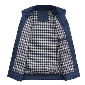 Heren Lente Mode Effen Kleur Rits Jassen Opstaande Kraag Casual Outwear Tops Jas <span class=keywords><strong>Baseball</strong></span> Jack - Product Image 5