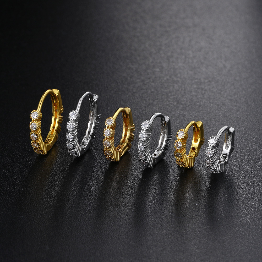 Diamday 7 Paar Zilveren Oorbellen voor Vrouwen Hypoallergene Chirurgisch Staal Kreolen Oorbellen Gouden Stijlen Huggie Oorbel Set Helix Tragus Conch Piercing Sieraden Kraakbeen Oorbel Set Goud Zilver