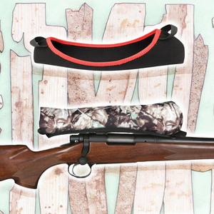 Ngoài trời Trọng lượng nhẹ màu đen Reversible Neoprene <span class=keywords><strong>Deer</strong></span> phạm vi Bìa chiến thuật săn bắn phụ kiện - Product Image 3