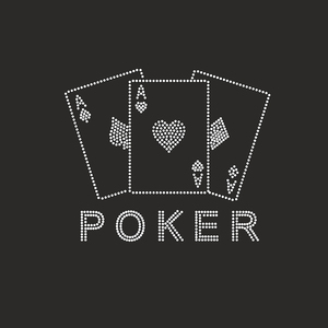 Carta regina di cristallo asso gemma a forma di <span class=keywords><strong>diamante</strong></span> con trasferimento di Bling strass per Poker materiale in vetro trasferimenti di strass su ferro - Product Image 5