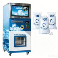 Distributeur automatique de glace extérieur personnalisé, machine à glaçons en cubes ensachés, 24h sans surveillance, écran tactile, options de paiement multiples
