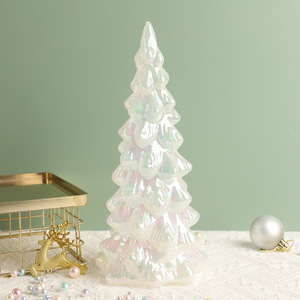 Luz Nocturna Creativa de Cristal con Forma de Árbol de Navidad, Pequeño Árbol de Navidad Iluminado Decorativo, Adornos de Mesa - Product Image 5