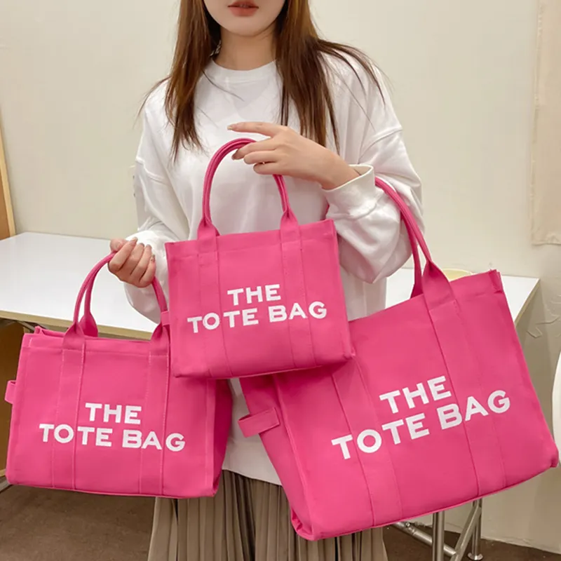 New Style Large Capacity Handbags Ladies Bags Women Canvas Tote Bags Shoulder Crossbody Purse 2022