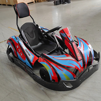 Kart électrique 24V pour adultes, 60 km/h, karting de drift commercial haute performance, kart de course pour club, karting extérieur noir