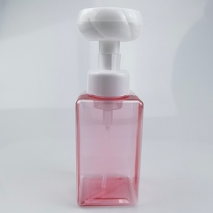 Botella de Espuma para Cosméticos con Bomba en Forma de Flor, Envase de Plástico PETG, Botella para Espuma Limpiadora Facial con Bomba en Forma de Flor - Product Image 5