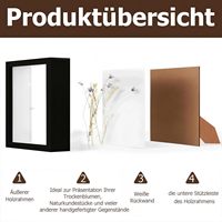 3d Deep Box 8x8 8x10 10x10 16x16Inch A4 Decoration Art Picture Frame Box Photo Frame Shadow Box Frames Wholesale With Plexiglass