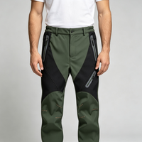 Pantalones de Esquí y Senderismo Impermeables de 10.000 mm, Tejido sin Flúor, Transpirable, Cortavientos, Costuras Totalmente Selladas, Forro Polar, Cierre de Cremallera