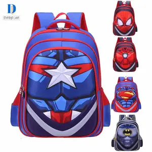 DongAo Wholesale Cute Waterproof Marvel Avengers 3D Kids Backpack School Bags Comic Kids School Bag