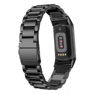 Bracelet de remplacement en acier inoxydable de <span class=keywords><strong>luxe</strong></span> pour hommes et femmes pour <span class=keywords><strong>Fitbit</strong></span> Charge 5 4 3 Smart Band - Product Image 1