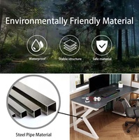 Bureau d'Ordinateur de Jeu PC Moderne et Pas Cher en Gros, de Haute Qualité, avec Plateau Ergonomique en Bois pour Salon et École