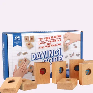 새로운 디자인 암호 해독 타워 테이블 탑 수집 게임 클래식 활성 아기 두뇌 훈련 어린이 경쟁 인식 게임 장난감