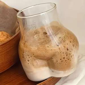 Nuova Tazza in Vetro Borosilicato Creativa e Personalizzata da 450ml con Impugnatura per <span class=keywords><strong>Caffè</strong></span>/Latte/Acqua, Regalo Aziendale, Design Originale - Product Image 3