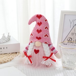 1 pièce Poupée sans visage moderne Saint-Valentin - Jouet en peluche de coton scintillant pour l'amour transfrontalier (11x20cm) pour la décoration de festivals romantiques - Product Image 6