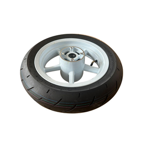 Nuevas llantas de aluminio para motocicleta de 12 pulgadas (delanteras y traseras) con neumáticos 110/70-12 120/70-12 (Kend* Blanco Termofusible) - Product Image 4