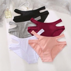 <span class=keywords><strong>Buon</strong></span> prezzo da donna biancheria intima tinta unita mutandine comode in vita da donna all'ingrosso nuova alta qualità - Product Image 3