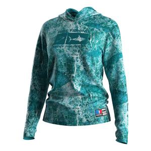 เสื้อฮู้ดแขนยาวแบบแห้งเร็วเป็นมิตรกับสิ่งแวดล้อมสำหรับฤดูร้อน ขายส่ง ชุดเสื้อสำหรับตกปลาสำหรับผู้หญิง - Product Image 1