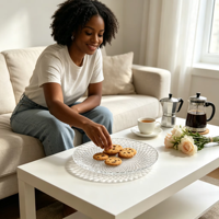 Assiette de présentation en verre transparent gaufré en spirale de 21 cm, personnalisable en gros, élégante, ronde, pour salade et dessert, idéale pour mariages, banquets et événements