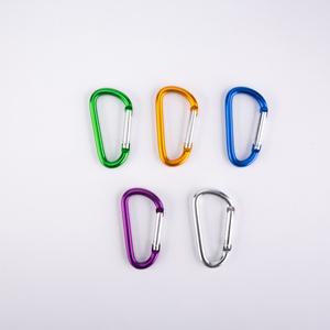 Wholesale Custom Car Keychain Snap Hook Safety Heavy Duty Metal Spring Clip Hook Aluminum Carabiner