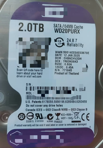 Disco Duro Interno al por Mayor de 2 TB, 3.5 Pulgadas, WD20PURX, 5400 RPM, III, 6 Gb/s, 64 MB, Aluminio, 2 TB - Product Image 4